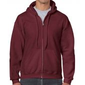Gildan Heavy Blend™ Zip Hooded Sweatshirt - Maroon Size XXL