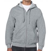 Gildan Heavy Blend™ Zip Hooded Sweatshirt - Sport Grey Size 5XL