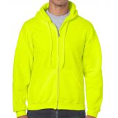 Gildan Heavy Blend™ Zip Hooded Sweatshirt - Safety Green Size S