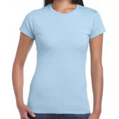 Gildan Ladies SoftStyle® T-Shirt - Light Blue Size XXL