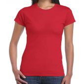 Gildan Ladies SoftStyle® T-Shirt - Red Size XXL