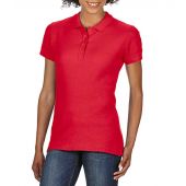 Gildan Ladies SoftStyle® Double Piqué Polo Shirt - Red Size XXL