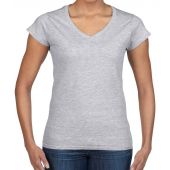 Gildan Ladies SoftStyle® V Neck T-Shirt - Sport Grey Size XXL