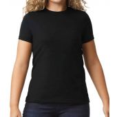 Gildan Ladies SoftStyle® CVC T-Shirt - Pitch Black Size XXL