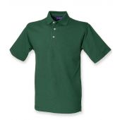 Henbury Classic Heavy Cotton Piqué Polo Shirt - Bottle Green Size 3XL