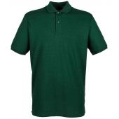 Henbury Modern Fit Cotton Piqué Polo Shirt - Bottle Green Size 5XL