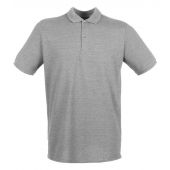 Henbury Modern Fit Cotton Piqué Polo Shirt - Heather Grey Size 5XL
