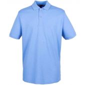 Henbury Modern Fit Cotton Piqué Polo Shirt - Mid Blue Size 3XL