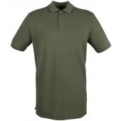 Henbury Modern Fit Cotton Piqué Polo Shirt - Olive Green Size 3XL