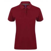 Henbury Ladies Modern Fit Cotton Piqué Polo Shirt - Burgundy Size XXL