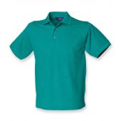 Henbury Heavy Poly/Cotton Piqué Polo Shirt - Jade Size 3XL