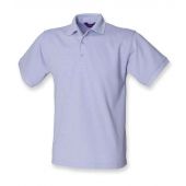Henbury Heavy Poly/Cotton Piqué Polo Shirt - Lavender Size 3XL