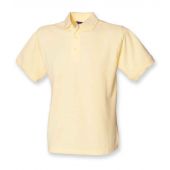 Henbury Heavy Poly/Cotton Piqué Polo Shirt - Lemon Size 3XL