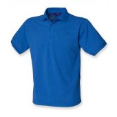 Henbury Heavy Poly/Cotton Piqué Polo Shirt - Royal Blue Size 5XL