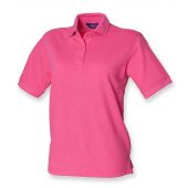 Henbury Ladies Poly/Cotton Piqué Polo Shirt - Fuchsia Size 20