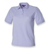 Henbury Ladies Poly/Cotton Piqué Polo Shirt - Lavender Size 20