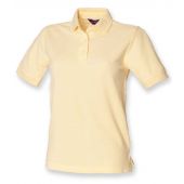 Henbury Ladies Poly/Cotton Piqué Polo Shirt - Lemon Size 18
