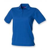 Henbury Ladies Poly/Cotton Piqué Polo Shirt - Royal Blue Size 20
