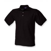 Henbury Ultimate Poly/Cotton Piqué Polo Shirt - Black Size 3XL