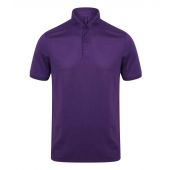 Henbury Slim Fit Stretch Microfine Piqué Polo Shirt - Bright Purple Size S