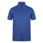 Henbury Slim Fit Stretch Microfine Piqué Polo Shirt - Royal Blue Size XXL