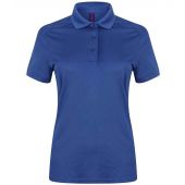 Henbury Ladies Slim Fit Stretch Microfine Piqué Polo Shirt - Royal Blue Size XXL