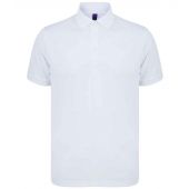 Henbury Recycled Polyester Piqué Polo Shirt - White Size 4XL