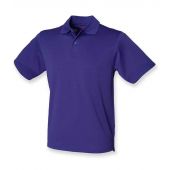 Henbury Coolplus® Wicking Piqué Polo Shirt - Bright Purple Size XS