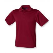 Henbury Coolplus® Wicking Piqué Polo Shirt - Burgundy Size 3XL