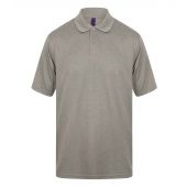 Henbury Coolplus® Wicking Piqué Polo Shirt - Heather Grey Size 3XL