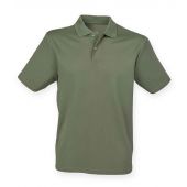 Henbury Coolplus® Wicking Piqué Polo Shirt - Olive Green Size 3XL