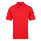 Henbury Coolplus® Wicking Piqué Polo Shirt - Red Size 3XL