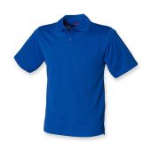 Henbury Coolplus® Wicking Piqué Polo Shirt - Royal Blue Size 5XL