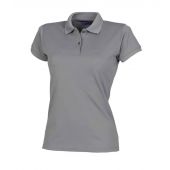 Henbury Ladies Coolplus® Wicking Piqué Polo Shirt - Charcoal Size 3XL