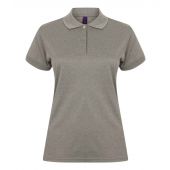 Henbury Ladies Coolplus® Wicking Piqué Polo Shirt - Heather Grey Size 3XL