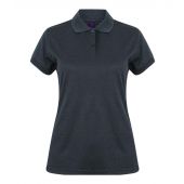 Henbury Ladies Coolplus® Wicking Piqué Polo Shirt - Heather Navy Size 3XL