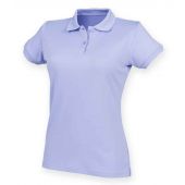 Henbury Ladies Coolplus® Wicking Piqué Polo Shirt - Lavender Size 3XL