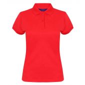Henbury Ladies Coolplus® Wicking Piqué Polo Shirt - Red Size 3XL