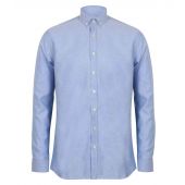 Henbury Modern Long Sleeve Regular Fit Oxford Shirt - Blue Size 4XL