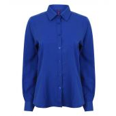 Henbury Ladies Long Sleeve Wicking Shirt - Royal Blue Size 4XL/22