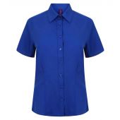 Henbury Ladies Short Sleeve Wicking Shirt - Royal Blue Size 4XL/22
