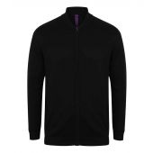 Henbury Unisex Zip Through Cardigan - Black Size 3XL