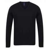 Henbury Lightweight Cotton Acrylic V Neck Sweater
