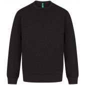 Henbury Unisex Sustainable Sweatshirt - Black Size 4XL
