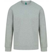 Henbury Unisex Sustainable Sweatshirt - Heather Grey Size 4XL