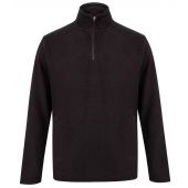 Henbury Zip Neck Micro Fleece - Black Size 4XL