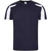 AWDis Cool Contrast Wicking T-Shirt - French Navy/Arctic White Size S