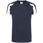 AWDis Kids Cool Contrast T-Shirt - French Navy/Arctic White Size 12-13