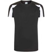 AWDis Kids Cool Contrast T-Shirt - Jet Black/Arctic White Size 12-13