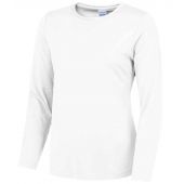 AWDis Ladies Cool Long Sleeve T-Shirt - Arctic White Size XL